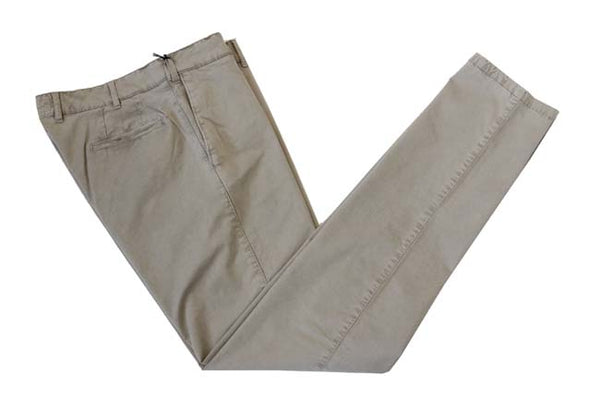 Marco Pescarolo Trousers: 33/34, Washed beige, flat front, cotton/elastane