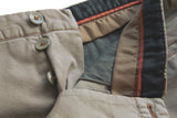 FINAL SALE PT01 Trousers: 36, Beige twill orange stitch, flat front, cotton/elastane