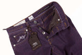 FINAL SALE PT05 Jeans: 30, Dark purple plaid, 5-pocket, cotton