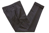 Pal Zileri Sartoriale Suit 41R/42R Dark charcoal with red/tan stripes 3-button wool/cashmere