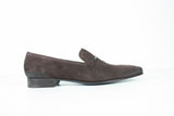 Sutor Mantellassi Shoes SALE! Dark brown suede buckle loafer