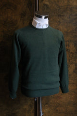 The Wardrobe Sweater, Rosemary green, crew neck, pure lambswool