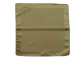 Zegna Pocket Square: Taupe brown, pure silk