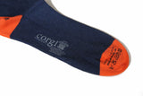 The Wardrobe Corgi Socks Blue Orange Heel cotton blend M