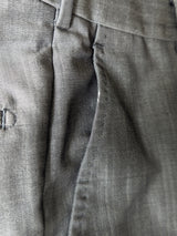 Z Zegna Suit 38R Grey Sharkskin Wool/Mohair