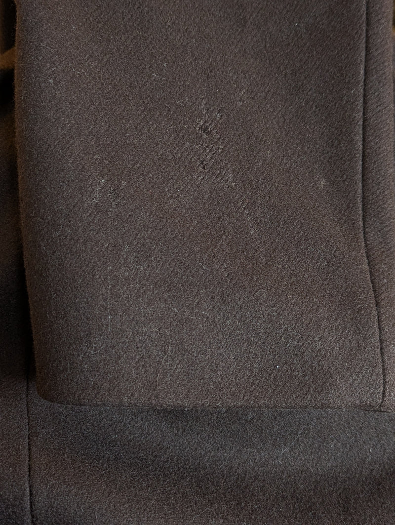 Vintage Shannon British Coat XL/44 Brown 3-button Pure Wool