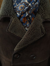 Battisti Scarf Air Force Blue Medallions Modal/Cashmere whisper