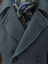 Battisti Scarf Blue/Brown Bandana Snowflake Modal/Cashmere whisper