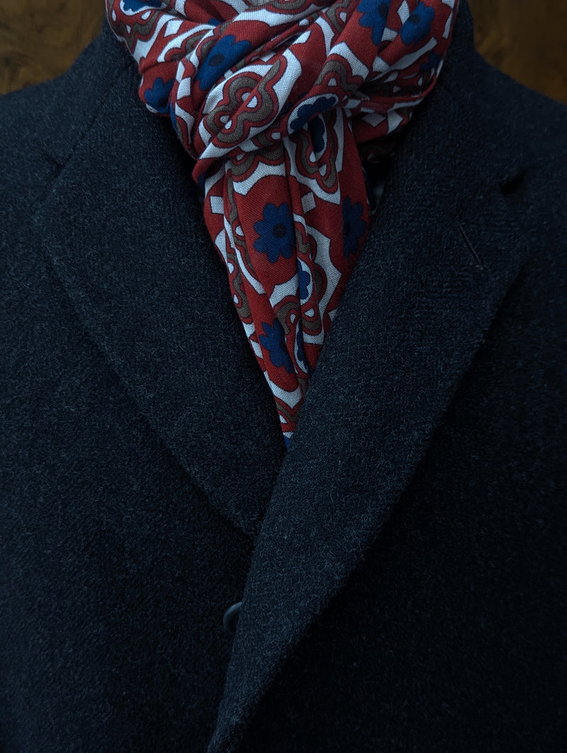 Battisti Scarf Brick Red Modal/Cashmere whisper