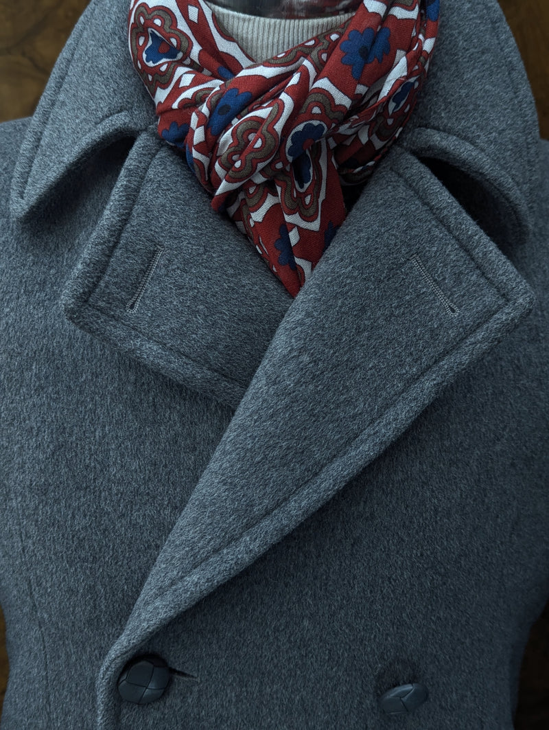 Battisti Scarf Brick Red Modal/Cashmere whisper