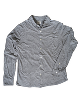 Hartford Polo Shirt M Mid Grey Cotton Interlock
