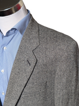 Vintage Marks & Spencer British Sport Coat 42R Black/White Herringbone 2-button Wool