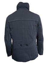 Peuterey Down Coat M Faded Navy Cotton Blend