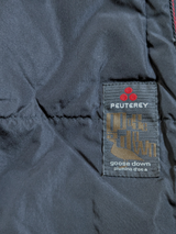 Peuterey Down Coat M Faded Navy Cotton Blend