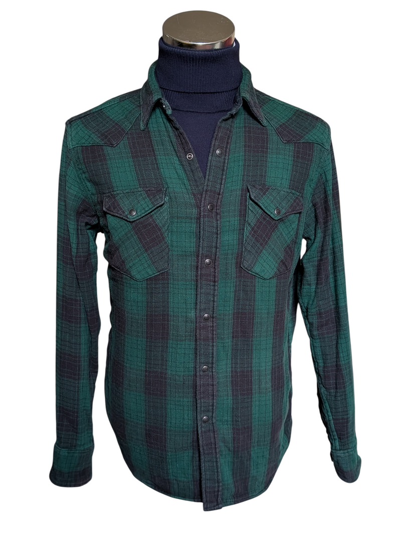 Polo Ralph Lauren Western Overshirt Green Plaid Cotton – eHABERDASHER