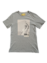 Barbour Steve McQueen Tee Shirt S/M Grey Rare Frisbee Cotton