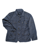 Hackett Field Jacket L/XL Washed Navy Blue Cotton