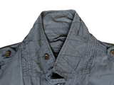 Hackett Field Jacket L/XL Washed Navy Blue Cotton