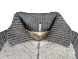 Vintage Spelana Norwegian Sweater Jacket M Natural Grey Full Zip Cardigan Pure Spelsau Wool Rare
