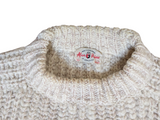 Vintage Alain Paine Sweater L Natural Undyed Crewneck Thick Wool