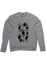 Zegna L Grey Diamonds Sweatshirt