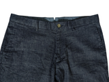 Hackett Trousers 32 Soft Ink Blue Linen/Cotton Stretch