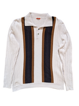 Barena Venezia Sweater S/48 Bone Navy/Brown Wool