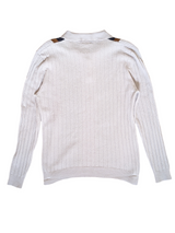 Barena Venezia Sweater S/48 Bone Navy/Brown Wool