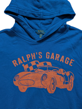 Polo Ralph Lauren Hoodie Sweatshirt S Blue Ralph's Garage Cotton/Polyester Rare