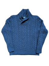 Polo Ralph Lauren Shawl Collared Sweater Mid Blue L Wool/Angora