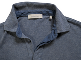 Zegna Polo Shirt S/48 Soft Blue Cotton