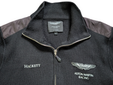 Hackett Aston Martin Sweater/Jacket M/L Full Zip Black Wool