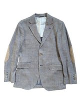 Hackett Marling & Evans 36R Blue Plaid Wool/Linen