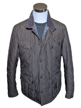 Barbour Jacket XL Olive Brown Ariel Quilted Polyester Gore-Tex