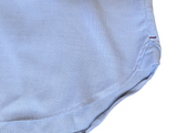 Chester Barrie Dress Shirt 15.5 Pale Blue Weave Spread Collar Cotton