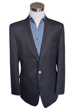 Vintage Daks London Blazer 40L Navy 2-button Wool