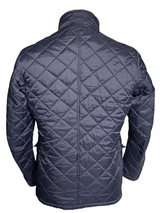 Barbour Jacket S/M Navy Blue Ebel Padded Quilt Polyamide