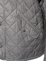 Barbour Jacket M/L Charcoal Grey Chelsea Padded Quilt Polyester