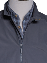 Barbour Jacket M Navy Blue Runnel Waterproof Polyamide