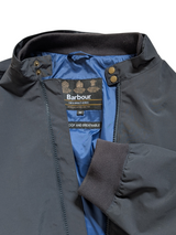Barbour Jacket M Navy Blue Runnel Waterproof Polyamide