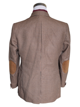 Vintage Marks & Spencer British Sport Coat 44R Dark Tan Check 2-button Wool