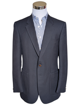 Vintage Marks & Spencer St Michael Blazer 40R Navy 2-button Wool