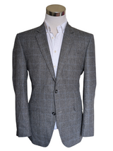 TM Lewin Lovat Sport Coat 41/42R Grey Plaid Wool