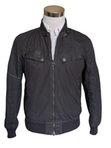 Barbour Bomber Jacket S Black Sprocket Waxed Cotton