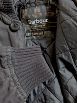 Barbour Bomber Jacket S Black Sprocket Waxed Cotton