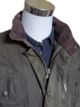 Barbour Jacket M Olive Green Sapper Waxed Cotton