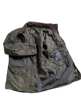 Barbour Jacket M Olive Green Sapper Waxed Cotton