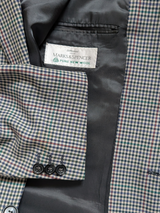 Vintage Marks & Spencer St Michael Blazer 38/40R White Check 2-button Wool