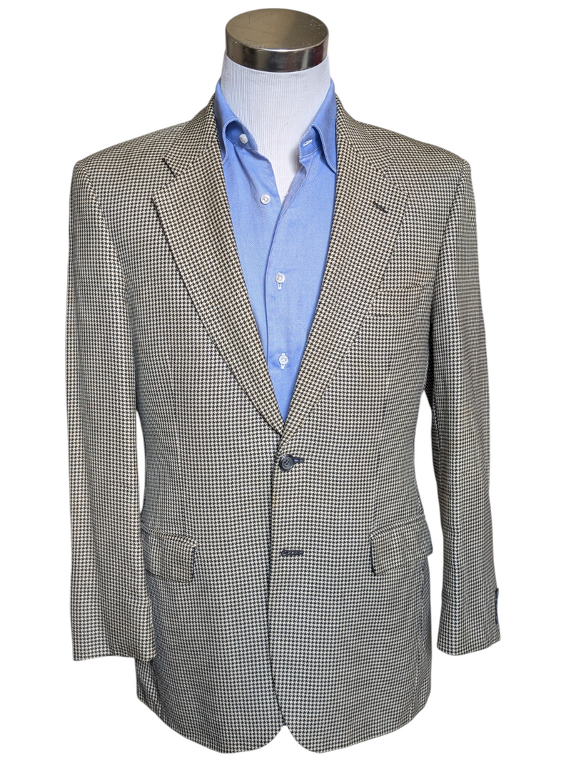 UK製 MARKS&SPENCER サファリジャケット St.michael Vintage Marks & Spencer St Michael Blazer 38/40R Cream Check 2