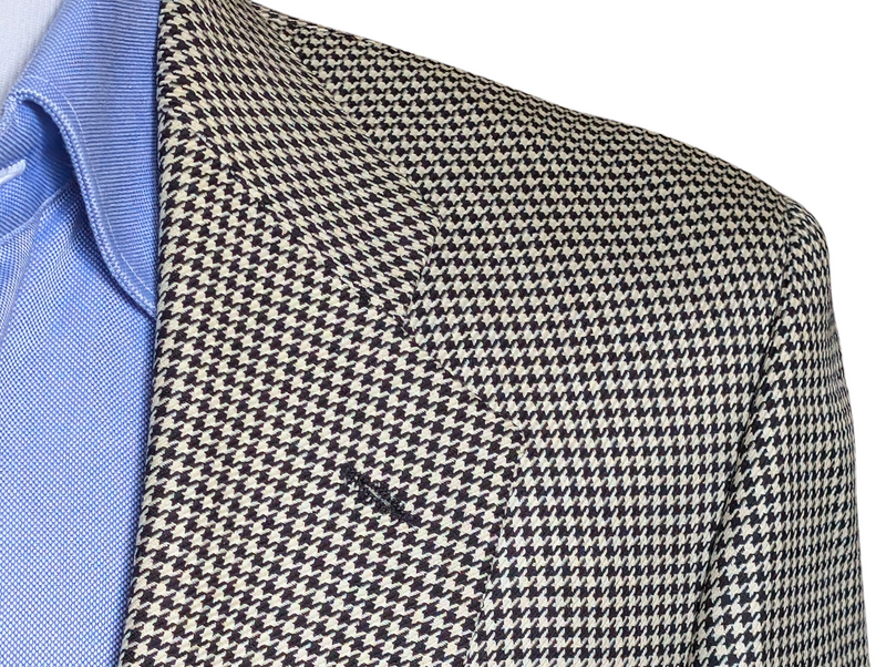 Vintage Marks & Spencer St Michael Blazer 38/40R Cream Check 2